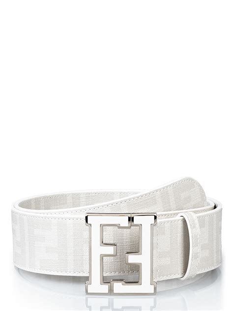 fendi belt all white|all white fendi belt.